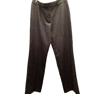 Isaac Mizrahi Target Womens Pants Sz 14 Gray Linen Blend CareerWear Academia Biz